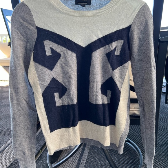 J. Crew Gray and Black Graphic Sweater - Picture 1 of 8